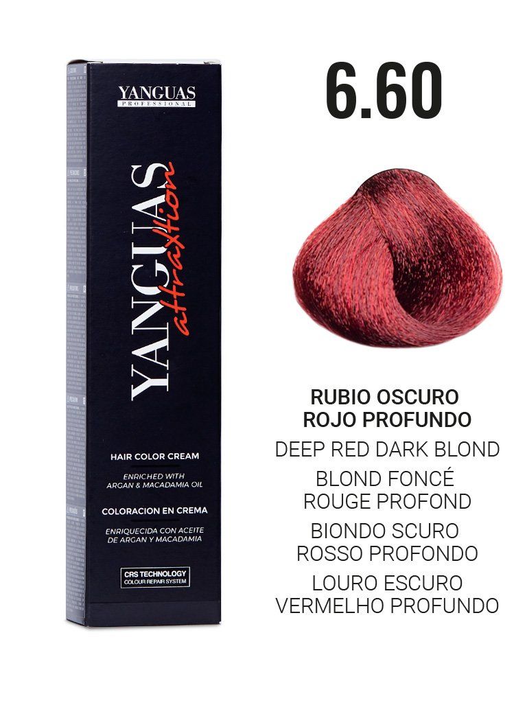 rubio Oscuro rojo profundo