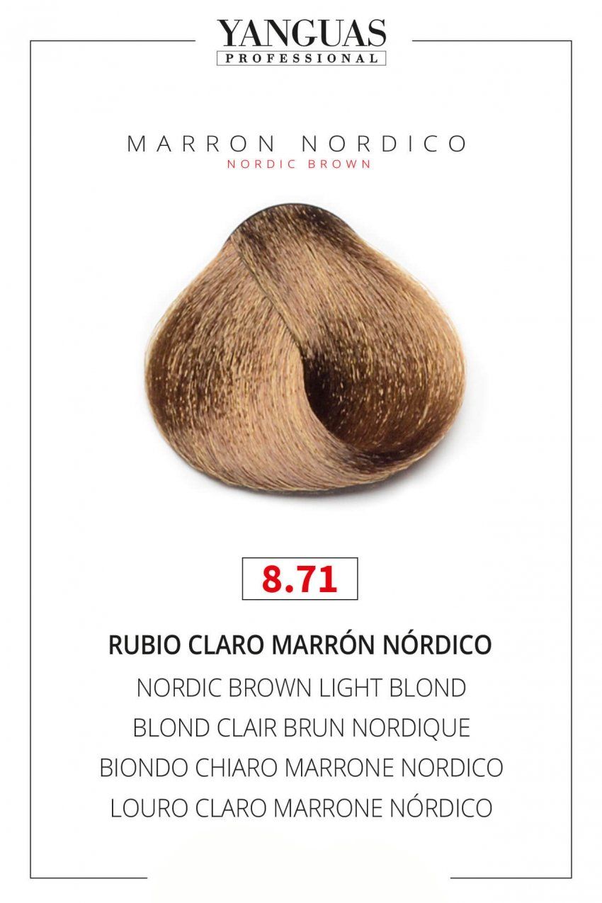 Rubio Claro Marrón Nórdico 8.71