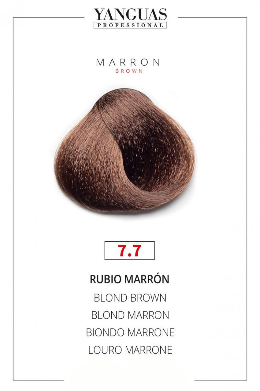 Coloración Permanente  Rubio Marrón 7.7