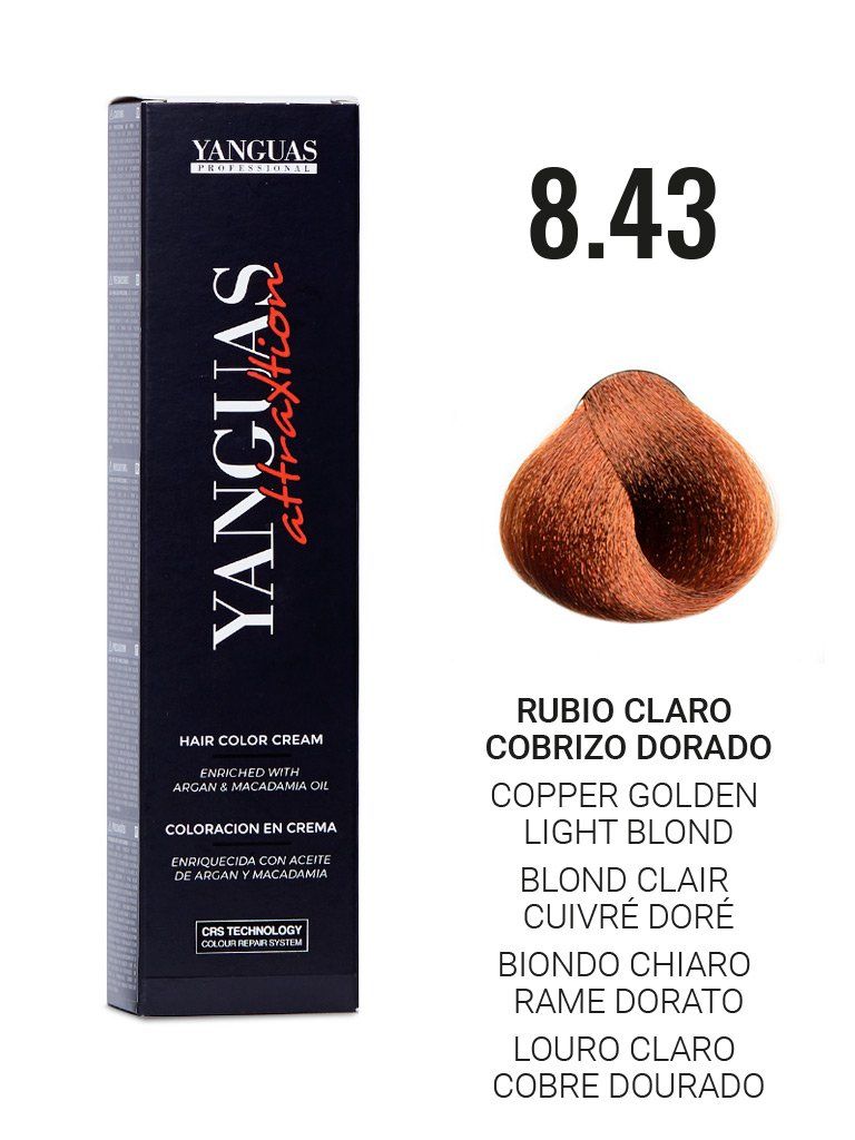 Rubio Claro Cobrizo Dorado 8.43