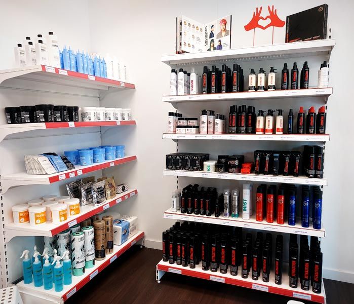 Zona de venta de cremas y espumas