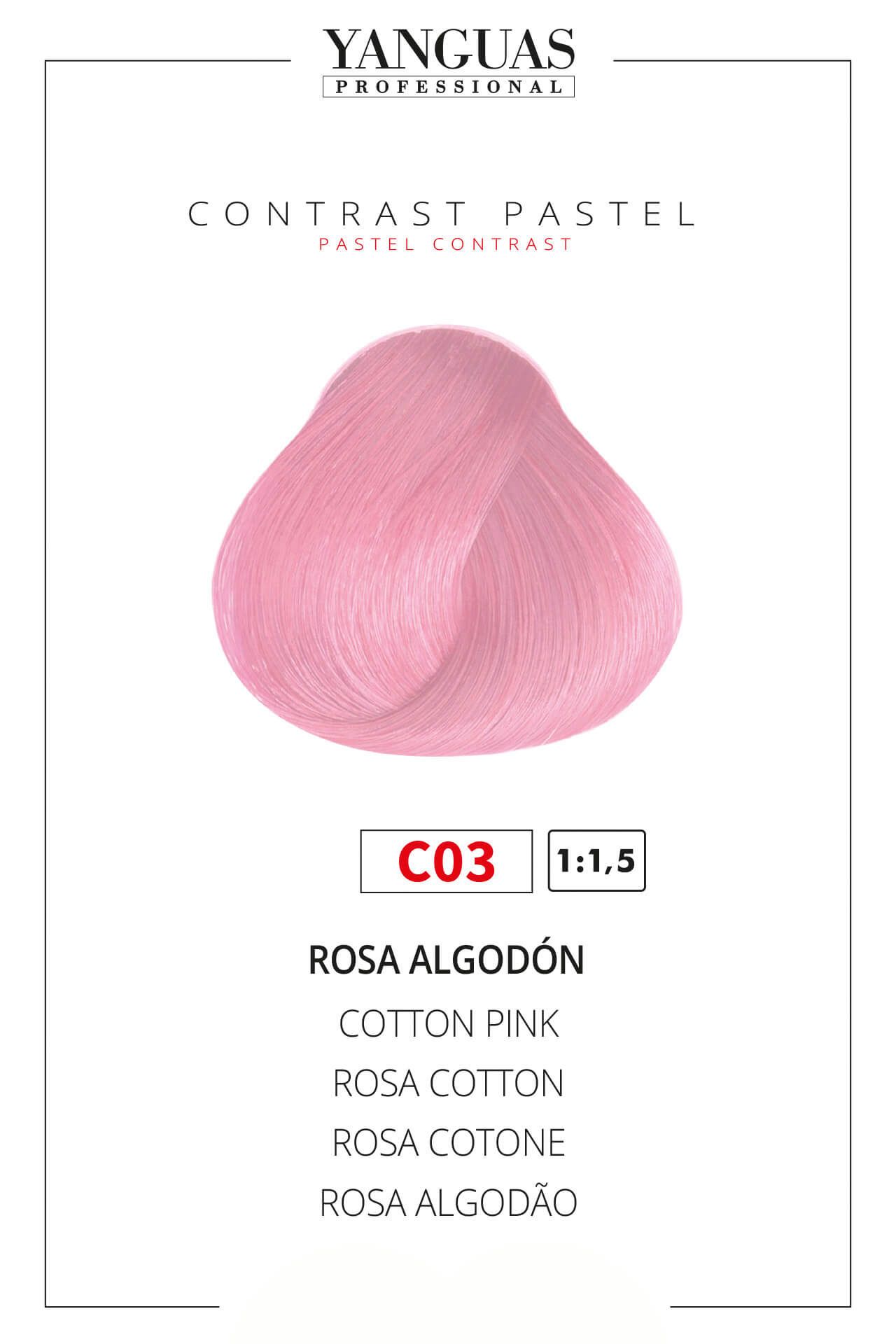 Colores Intensos Rosa Algodón C03