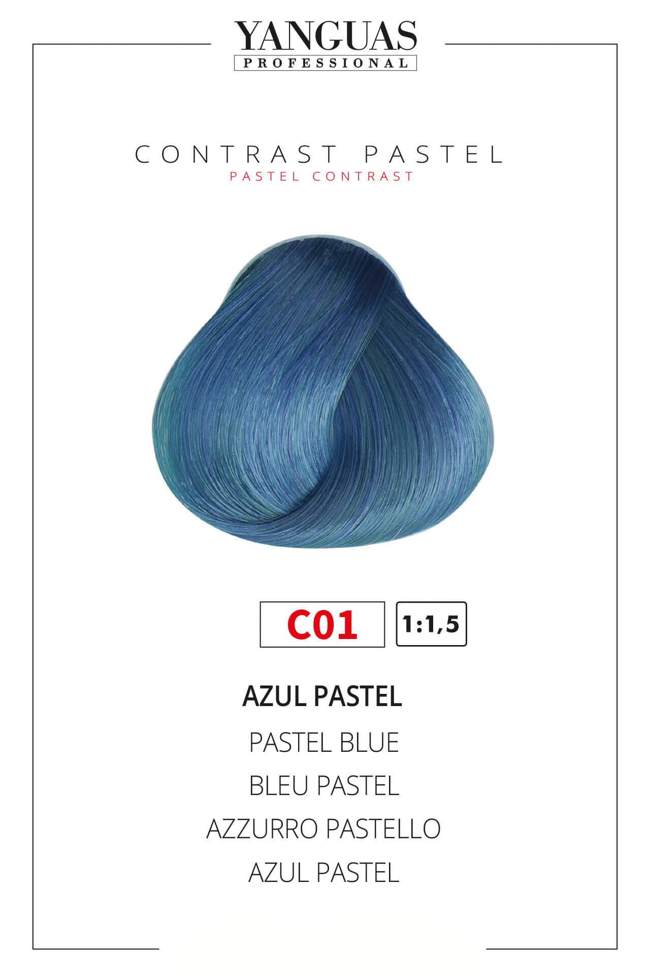Colores Intensos Azul Pastel C01